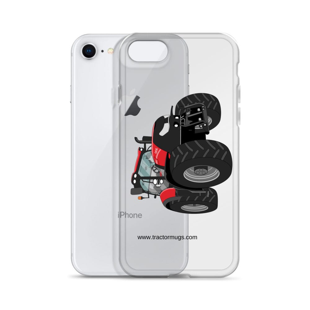 The Tractors Mugs Store Case IH Optum 300 CVX Clear Case for iPhone® Quality Farmers Merch