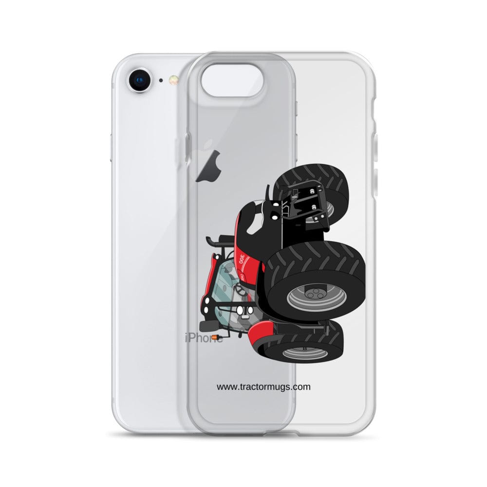 The Tractors Mugs Store Case IH Optum 300 CVX Clear Case for iPhone® Quality Farmers Merch