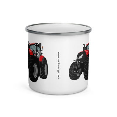 The Tractors Mugs Store Case IH Optum 300 CVX Enamel Mug Quality Farmers Merch