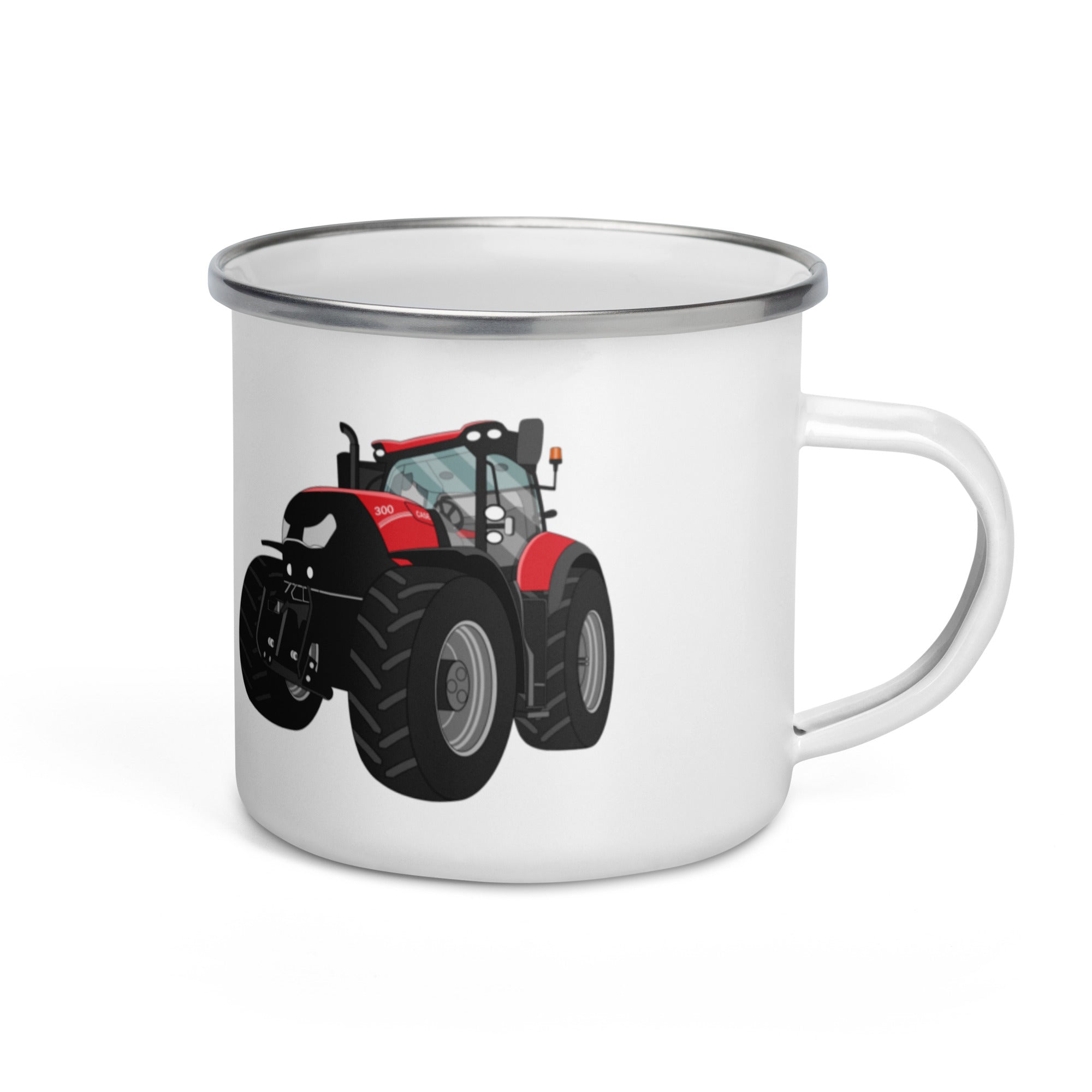 The Tractors Mugs Store Case IH Optum 300 CVX Enamel Mug Quality Farmers Merch