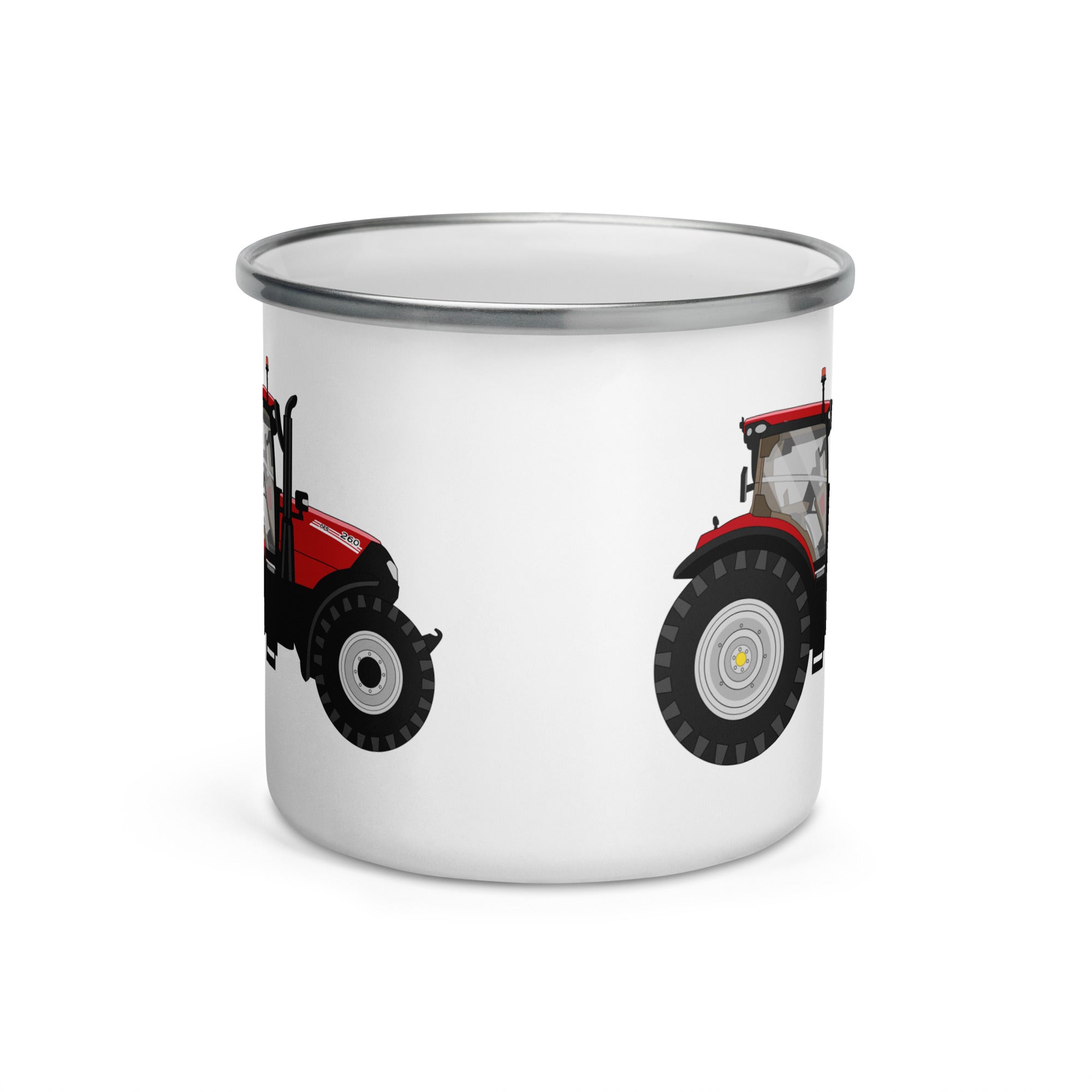 The Tractors Mugs Store Case IH Puma 260 CVX Drive (2023) Enamel Mug Quality Farmers Merch