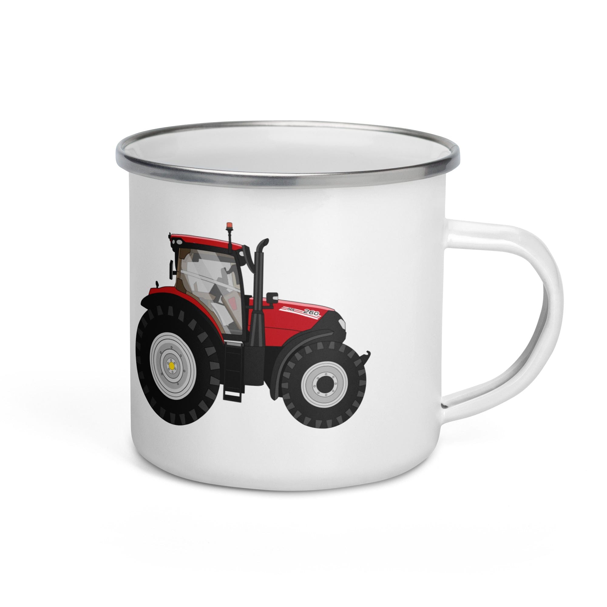 The Tractors Mugs Store Case IH Puma 260 CVX Drive (2023) Enamel Mug Quality Farmers Merch