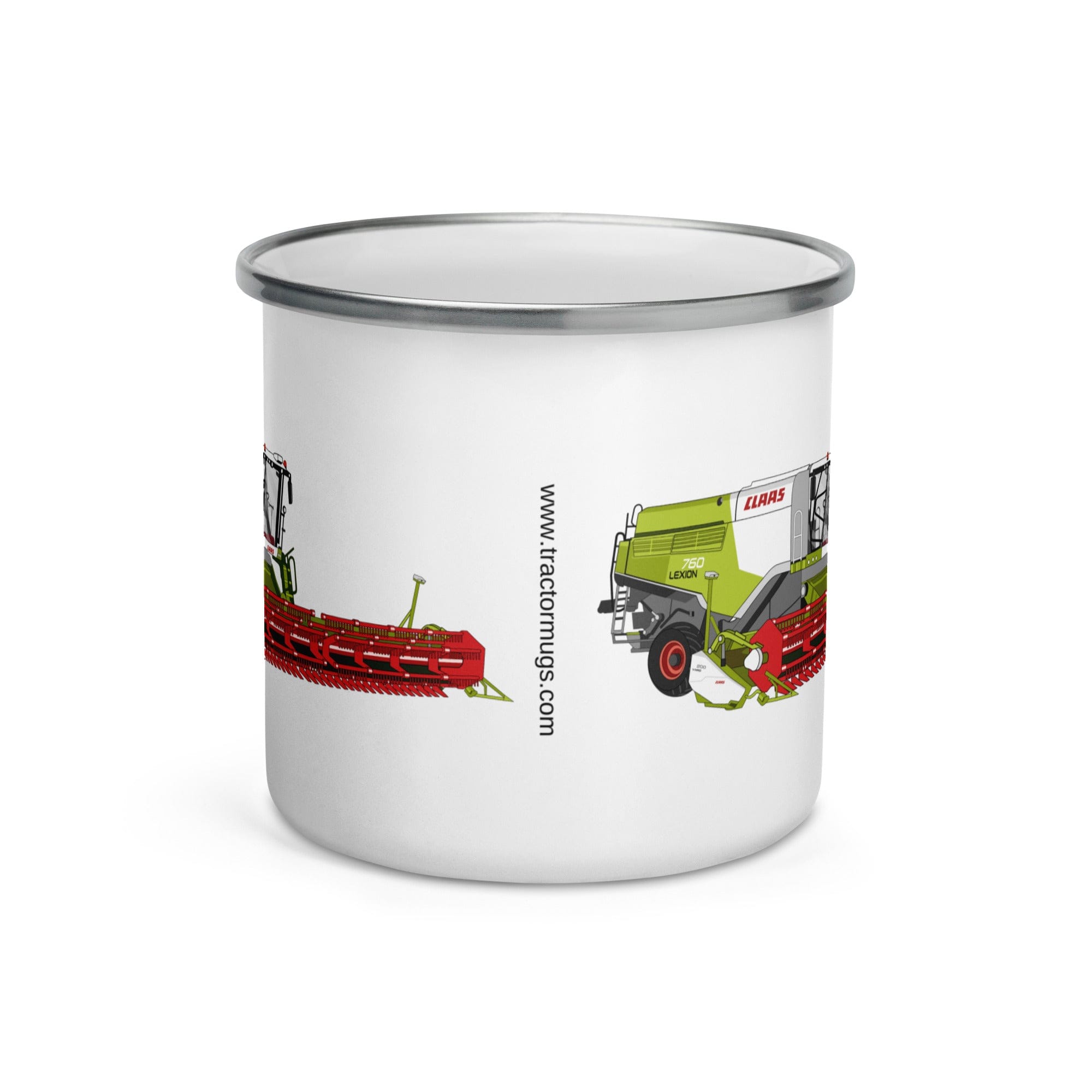 The Tractors Mugs Store Class Lexion 760 TT Enamel Mug Quality Farmers Merch