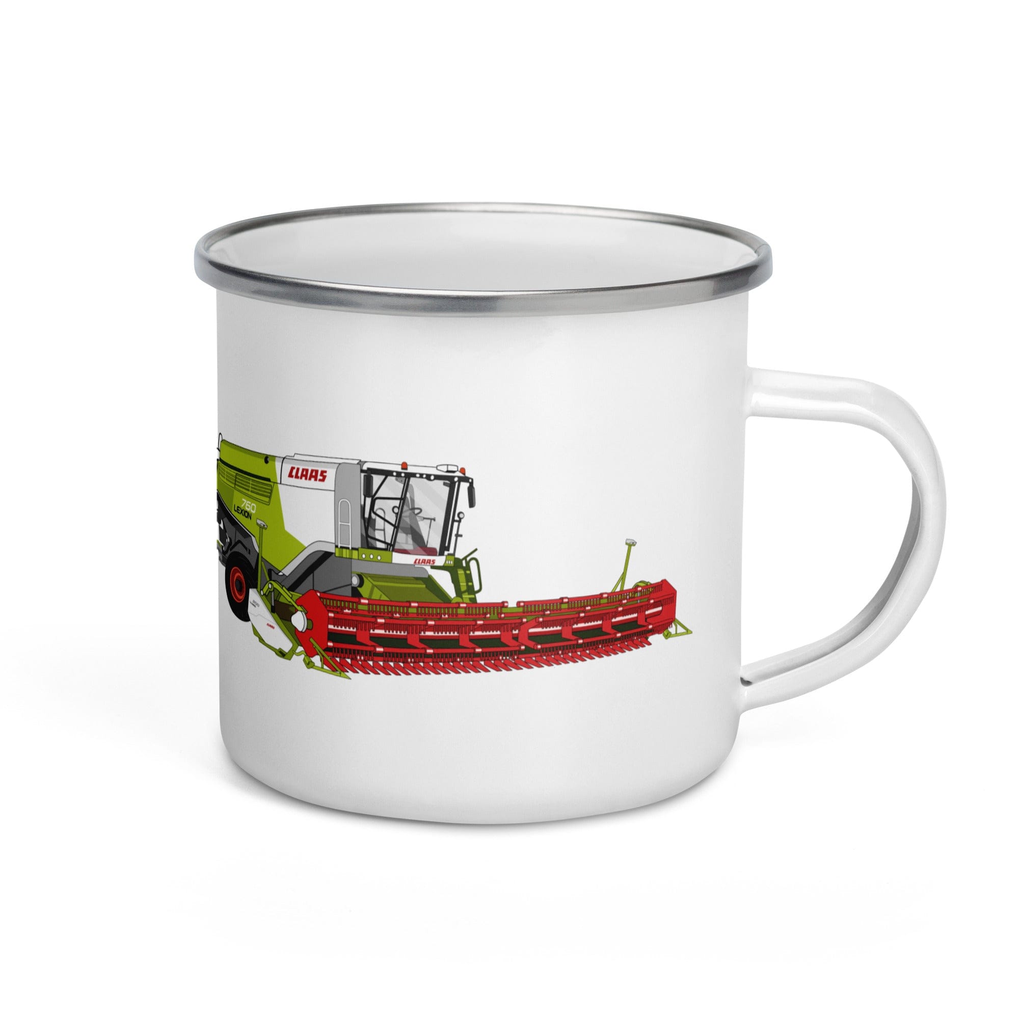 The Tractors Mugs Store Class Lexion 760 TT Enamel Mug Quality Farmers Merch