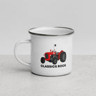 The Tractors Mugs Store Classic Rock Massey Ferguson 35X Enamel Mug Quality Farmers Merch