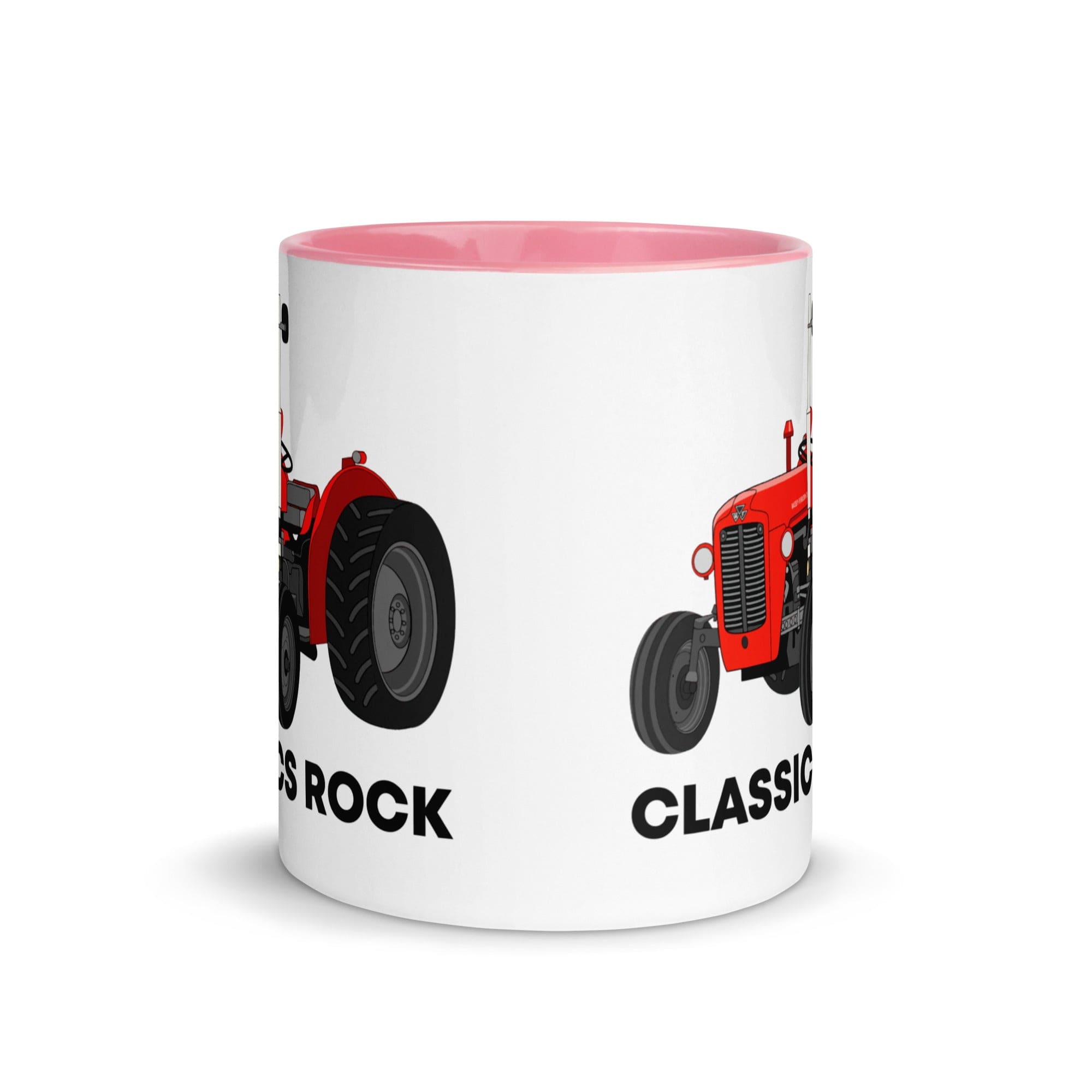 The Tractors Mugs Store Classic Rock Massey Ferguson 35X Mug with Color Inside Quality Farmers Merch