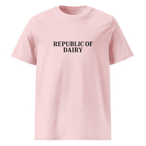 The Tractors Mugs Store Cotton Pink / S Republic of Dairy Unisex organic cotton t-shirt Quality Farmers Merch