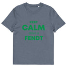 The Tractors Mugs Store Dark Heather Blue / S KEEP CALM drive a FENDT Unisex organic cotton t-shirt Quality Farmers Merch