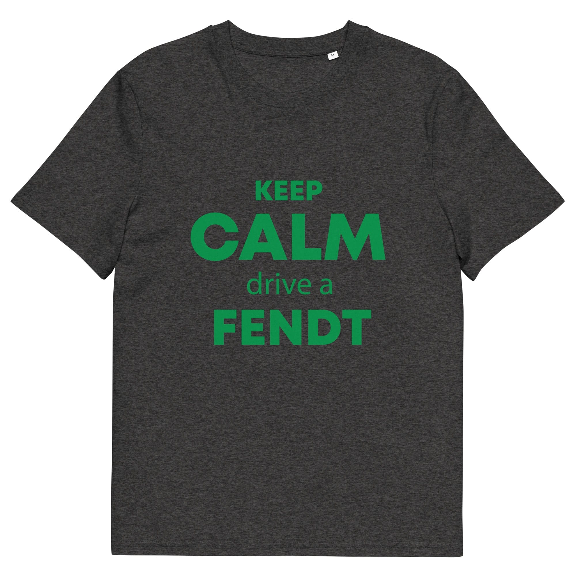 The Tractors Mugs Store Dark Heather Grey / S KEEP CALM drive a FENDT Unisex organic cotton t-shirt Quality Farmers Merch