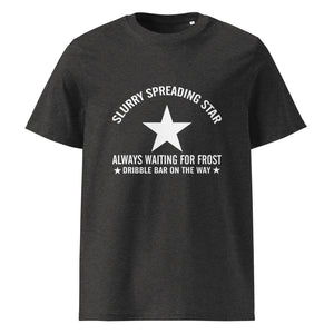 The Tractors Mugs Store Dark Heather Grey / S Slurry Speading Star Unisex organic cotton t-shirt Quality Farmers Merch