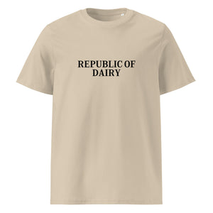 The Tractors Mugs Store Desert Dust / S Republic of Dairy Unisex organic cotton t-shirt Quality Farmers Merch