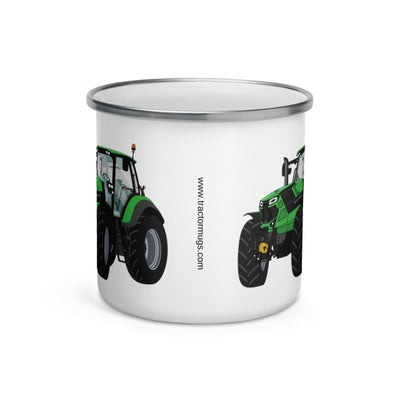The Tractors Mugs Store Deutz - Fahr Agrotron 7250 Ttv Enamel Mug Quality Farmers Merch
