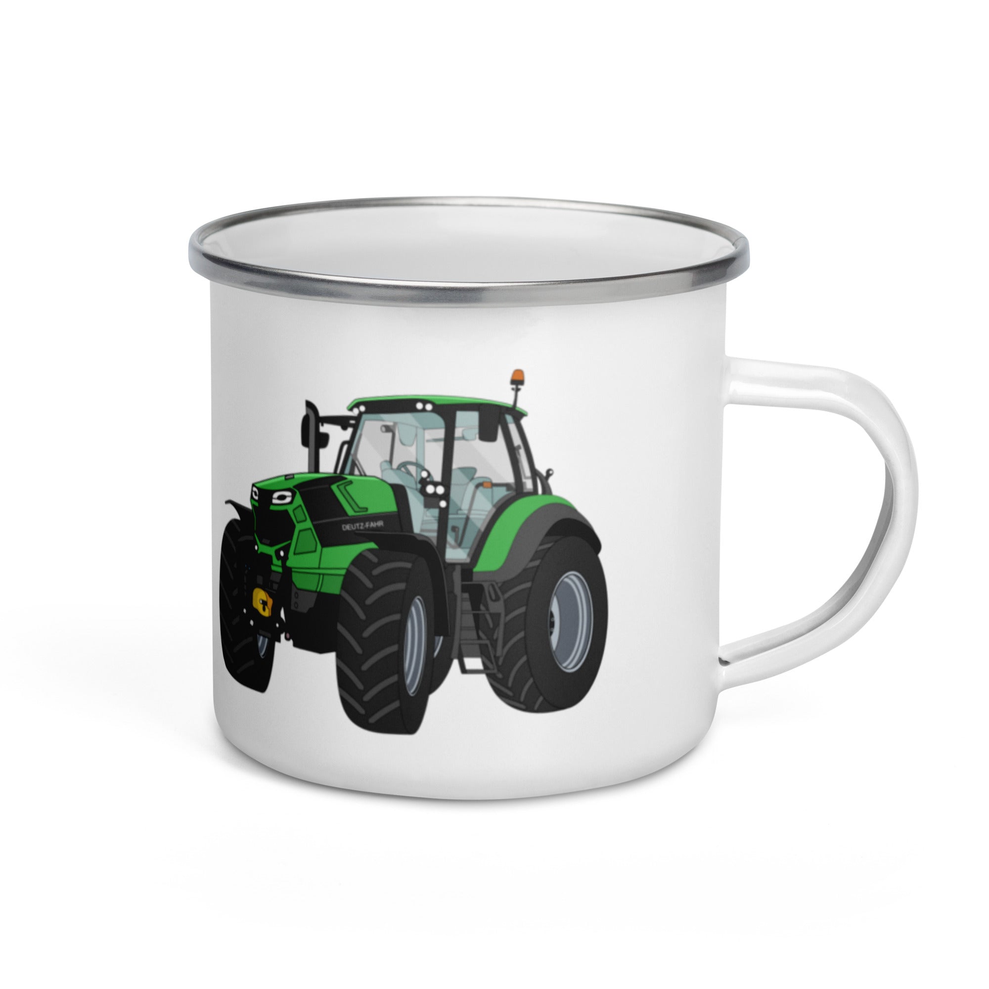 The Tractors Mugs Store Deutz - Fahr Agrotron 7250 Ttv Enamel Mug Quality Farmers Merch