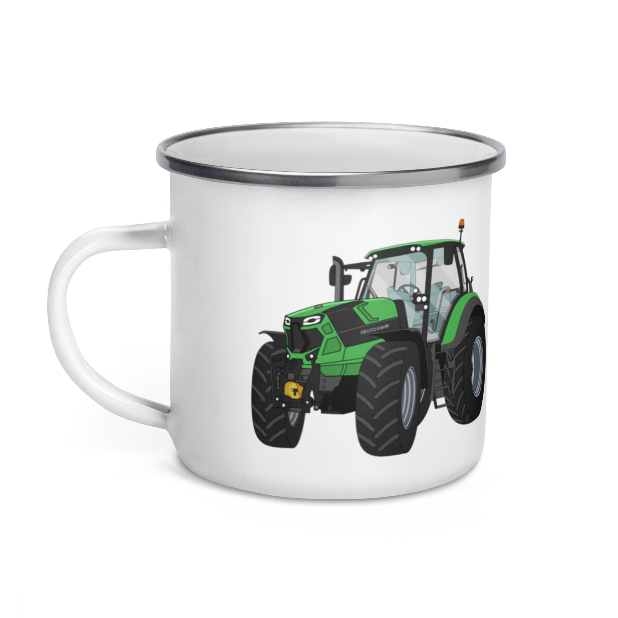 The Tractors Mugs Store Deutz - Fahr Agrotron 7250 Ttv Enamel Mug Quality Farmers Merch