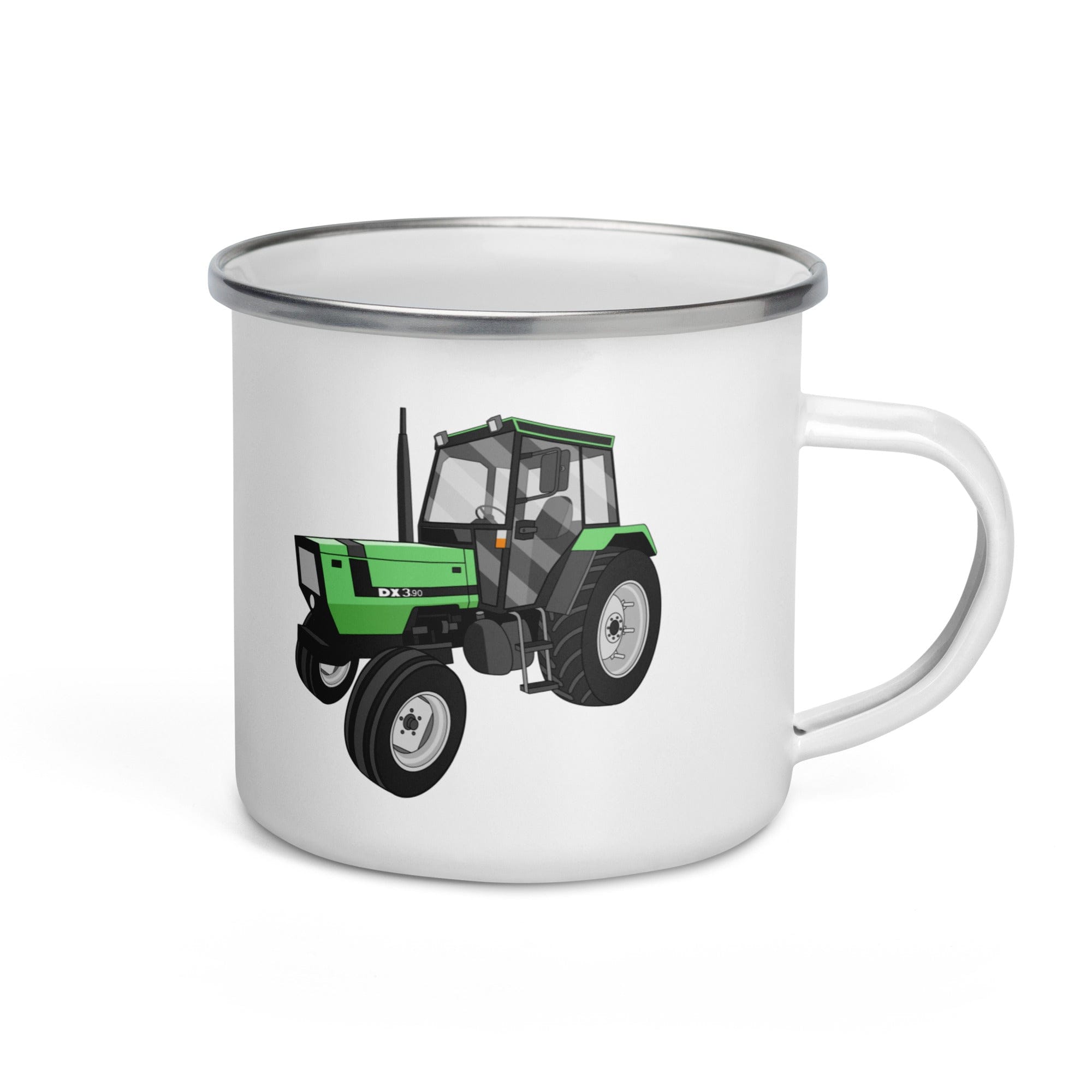 The Tractors Mugs Store Deutz Fahr DX 3.90 Enamel Mug Quality Farmers Merch