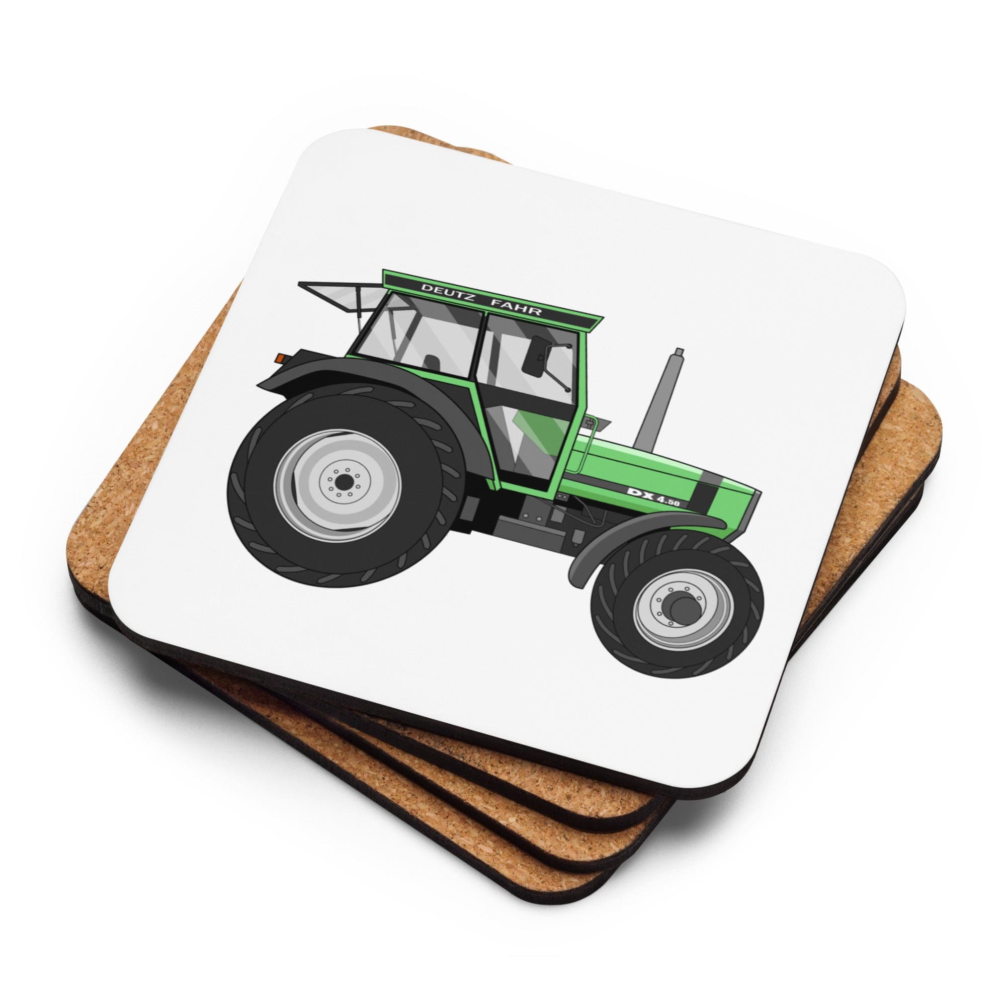 The Tractors Mugs Store Deutz Fahr DX 4.50 Cork-back coaster Quality Farmers Merch