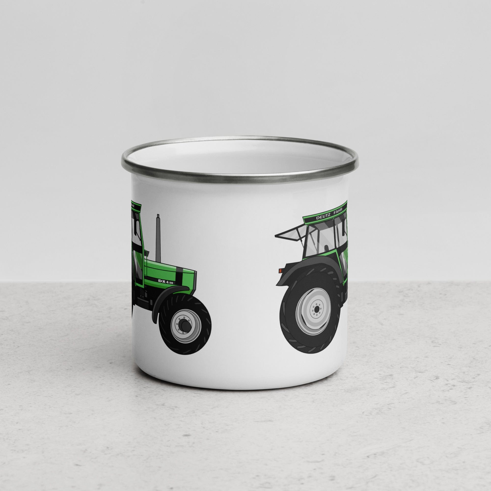 The Tractors Mugs Store Deutz Fahr DX 4.50 Enamel Mug Quality Farmers Merch