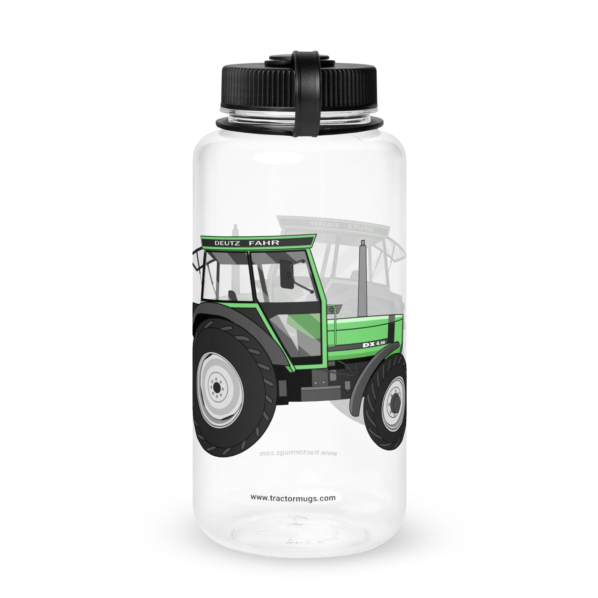 The Tractors Mugs Store Deutz Fahr DX 4.50 Wide mouth plastic water bottle Quality Farmers Merch