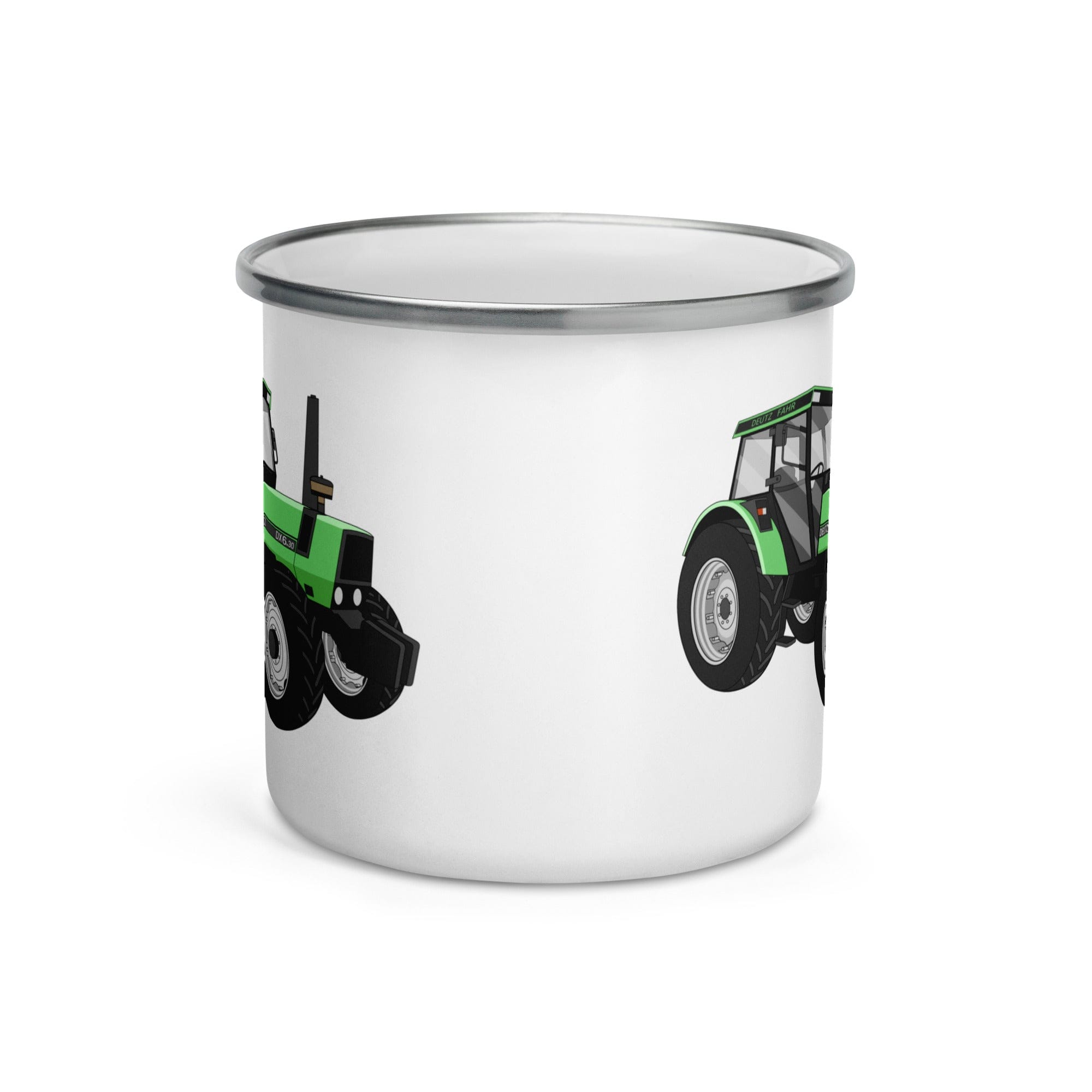 The Tractors Mugs Store Deutz Fahr DX 6.30 Enamel Mug Quality Farmers Merch