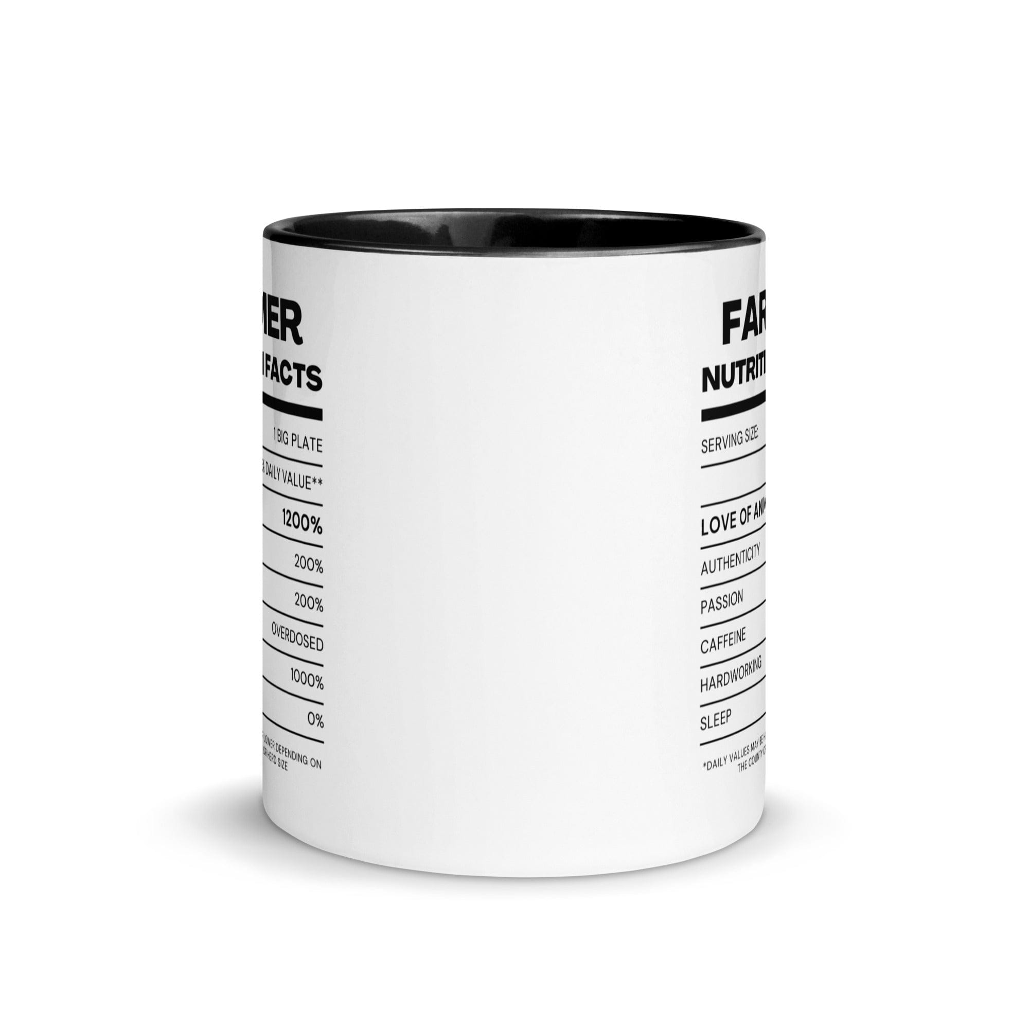 The Tractors Mugs Store Farmers Nutrition Mug with Color Inside Quality Farmers Merch