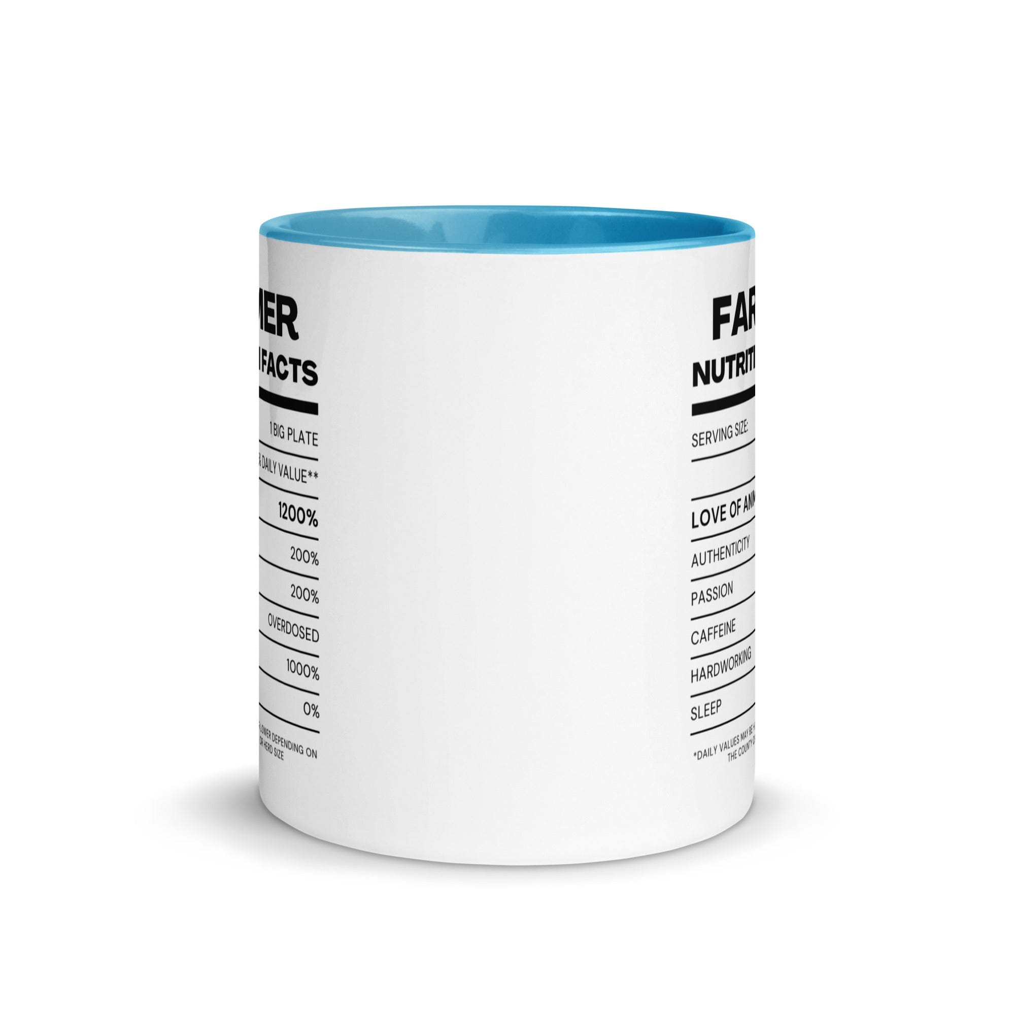The Tractors Mugs Store Farmers Nutrition Mug with Color Inside Quality Farmers Merch