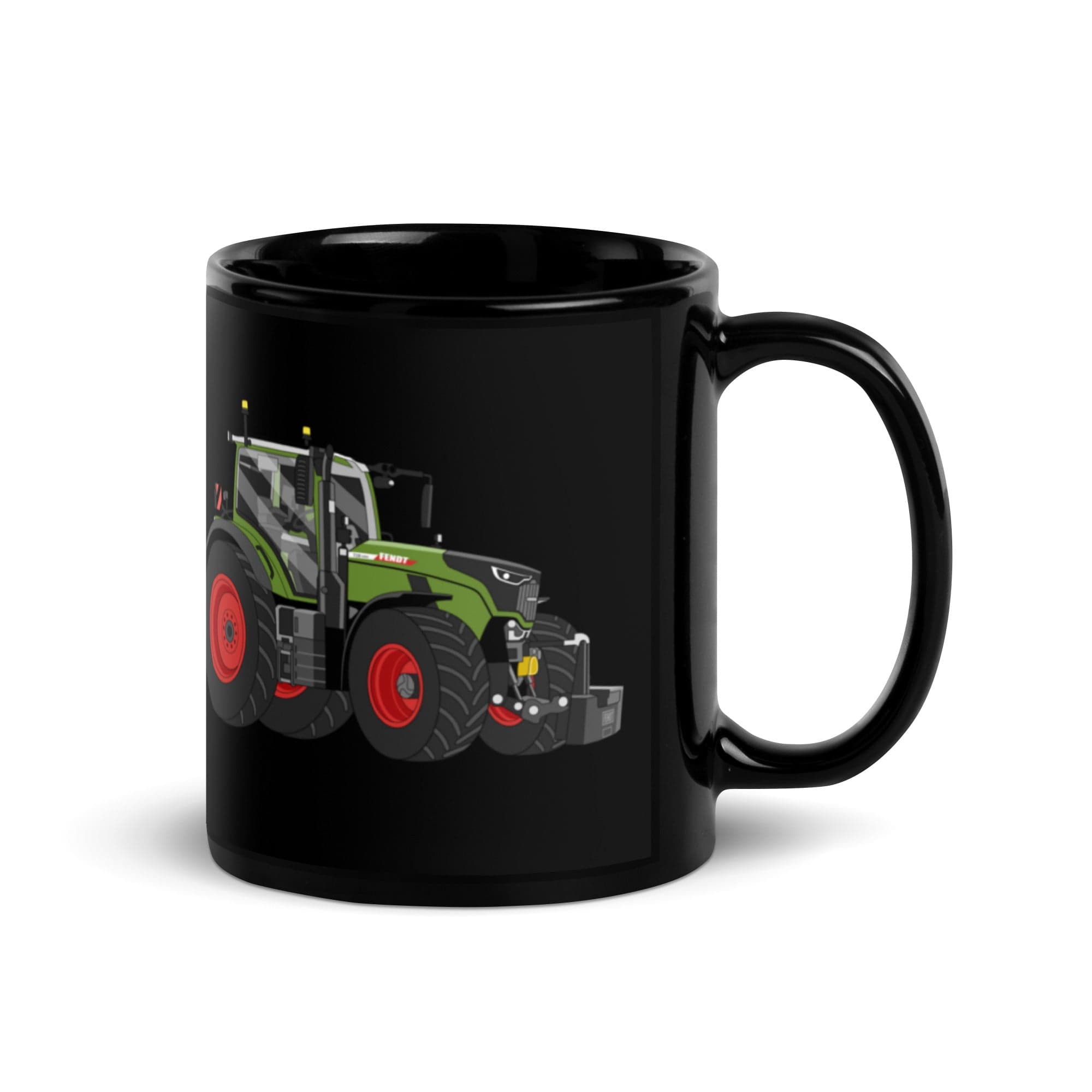 The Tractors Mugs Store Fendt 728 Vario 20 Black Glossy Mug Quality Farmers Merch