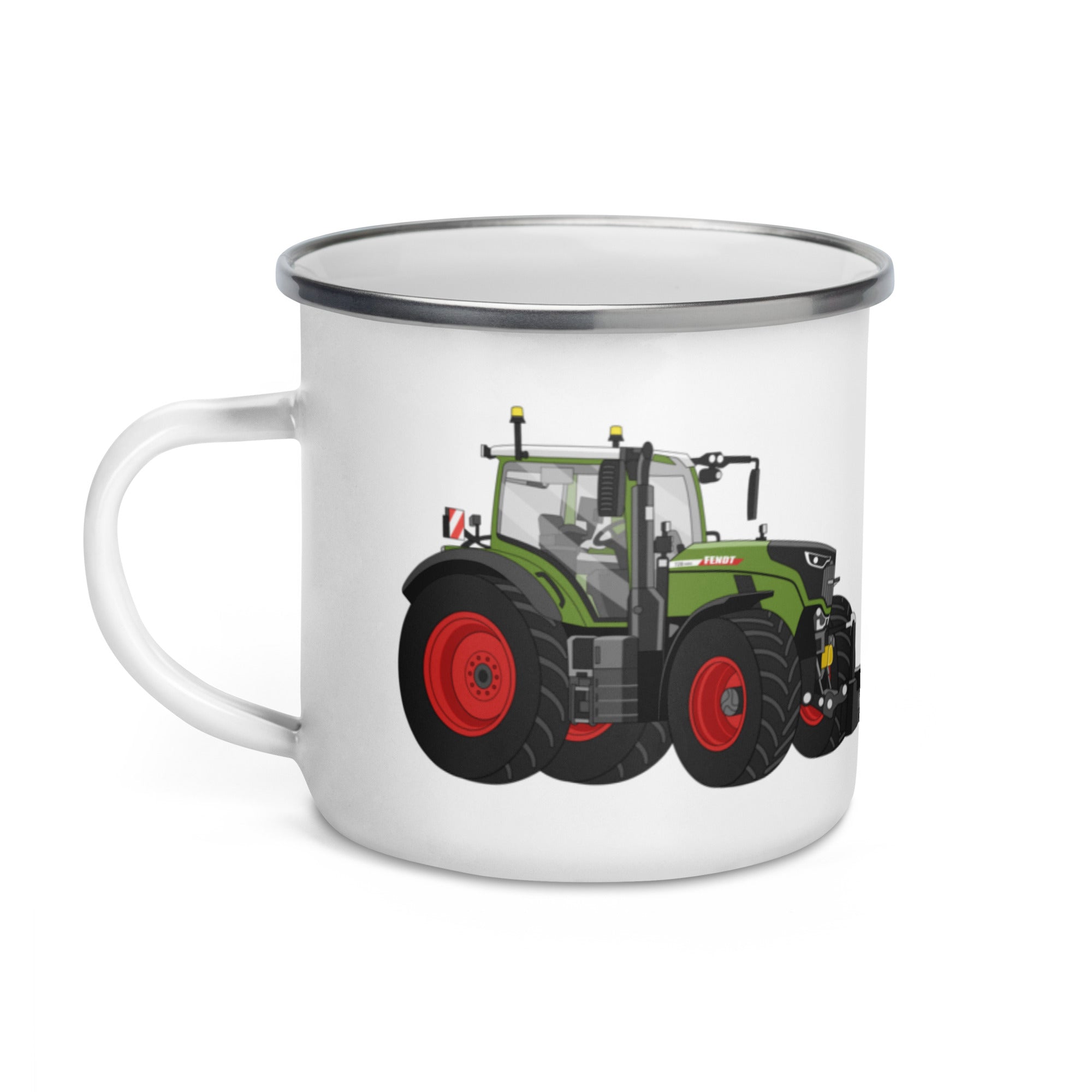 The Tractors Mugs Store Fendt 728 Vario Enamel Mug Quality Farmers Merch