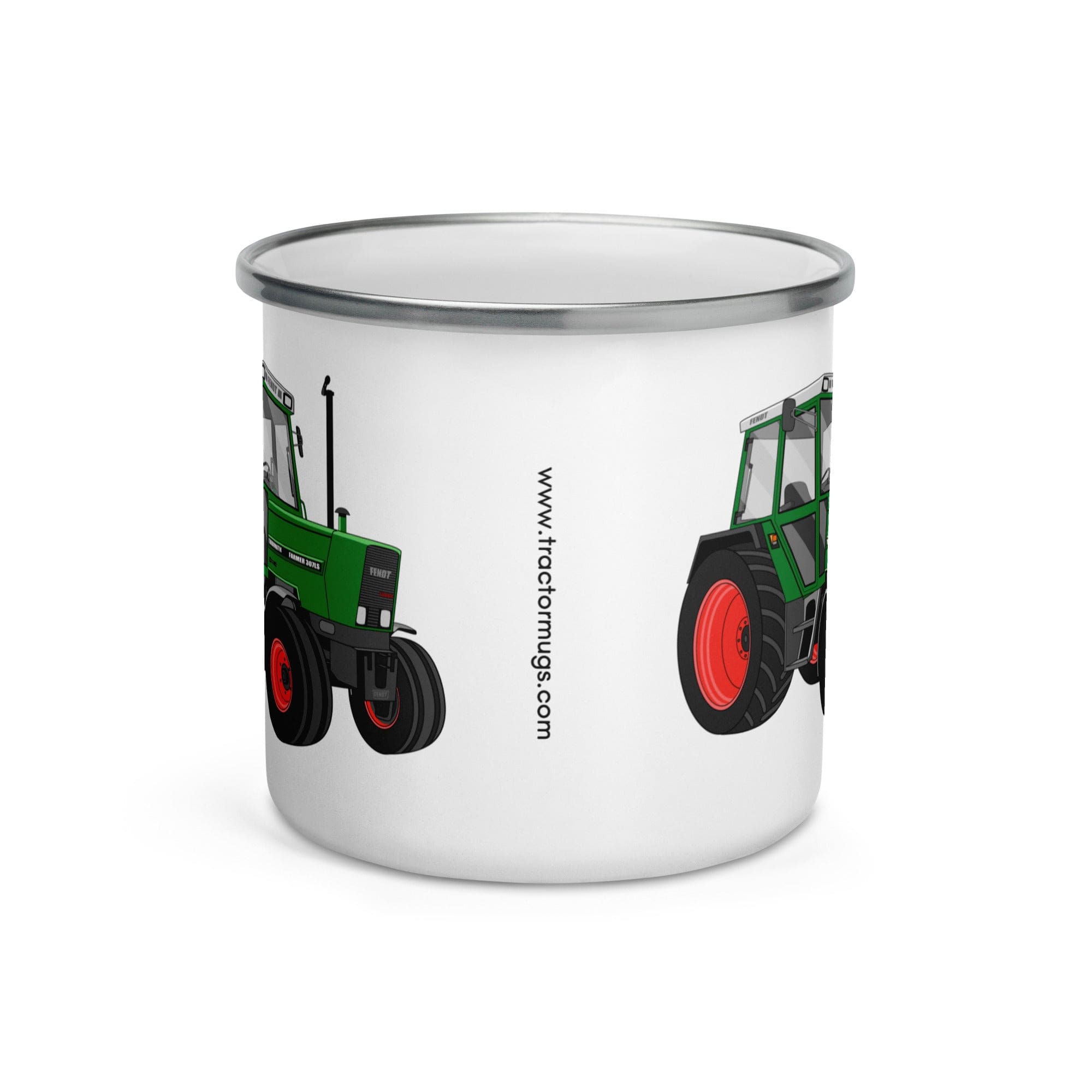 The Tractors Mugs Store Fendt Farmer TURBOMATIK 307 LSA | Enamel Mug Quality Farmers Merch