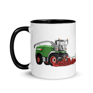 The Tractors Mugs Store Fendt Katana 85 Forage Harvester Mug with Color Inside Quality Farmers Merch