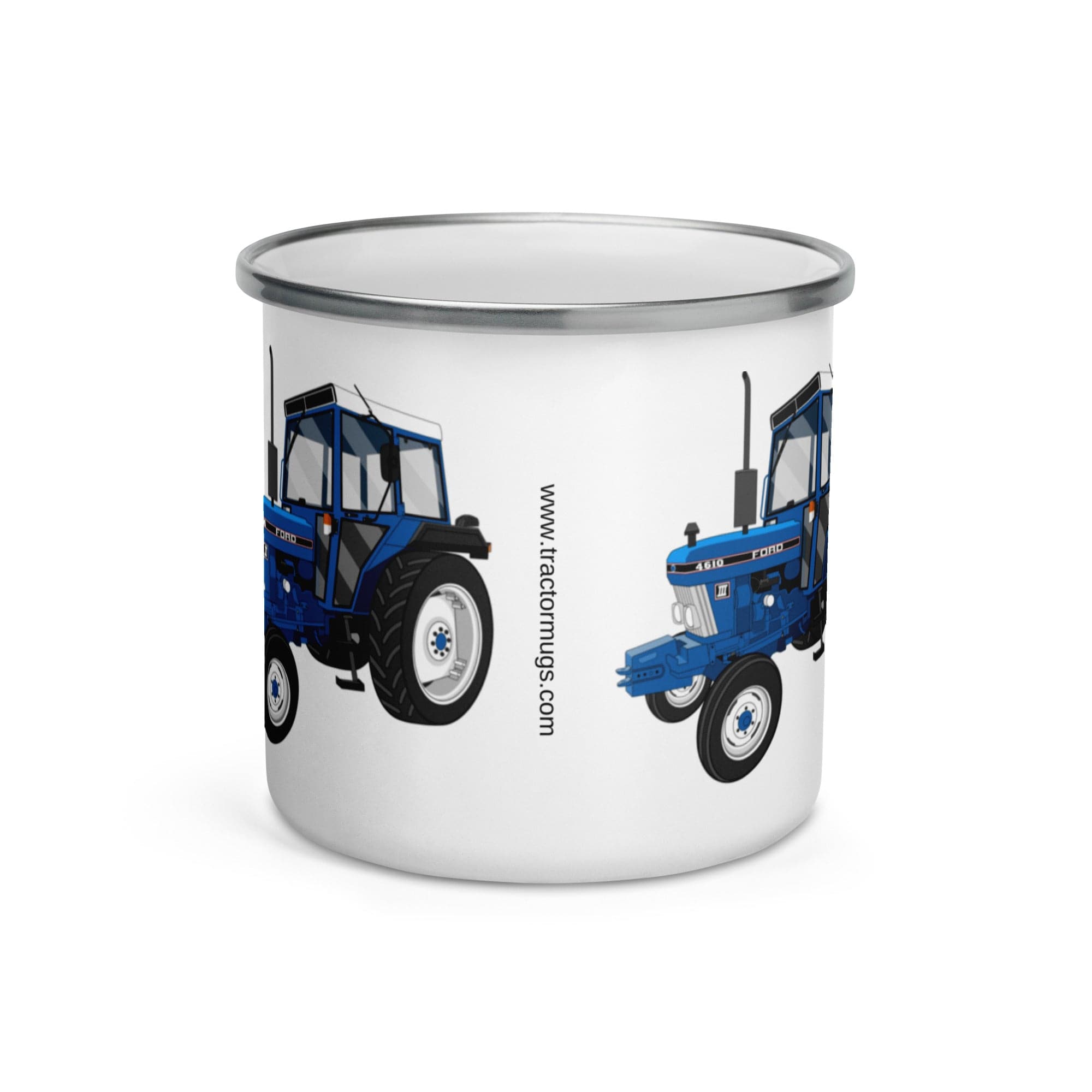 The Tractors Mugs Store Ford 4610 2WD Enamel Mug Quality Farmers Merch