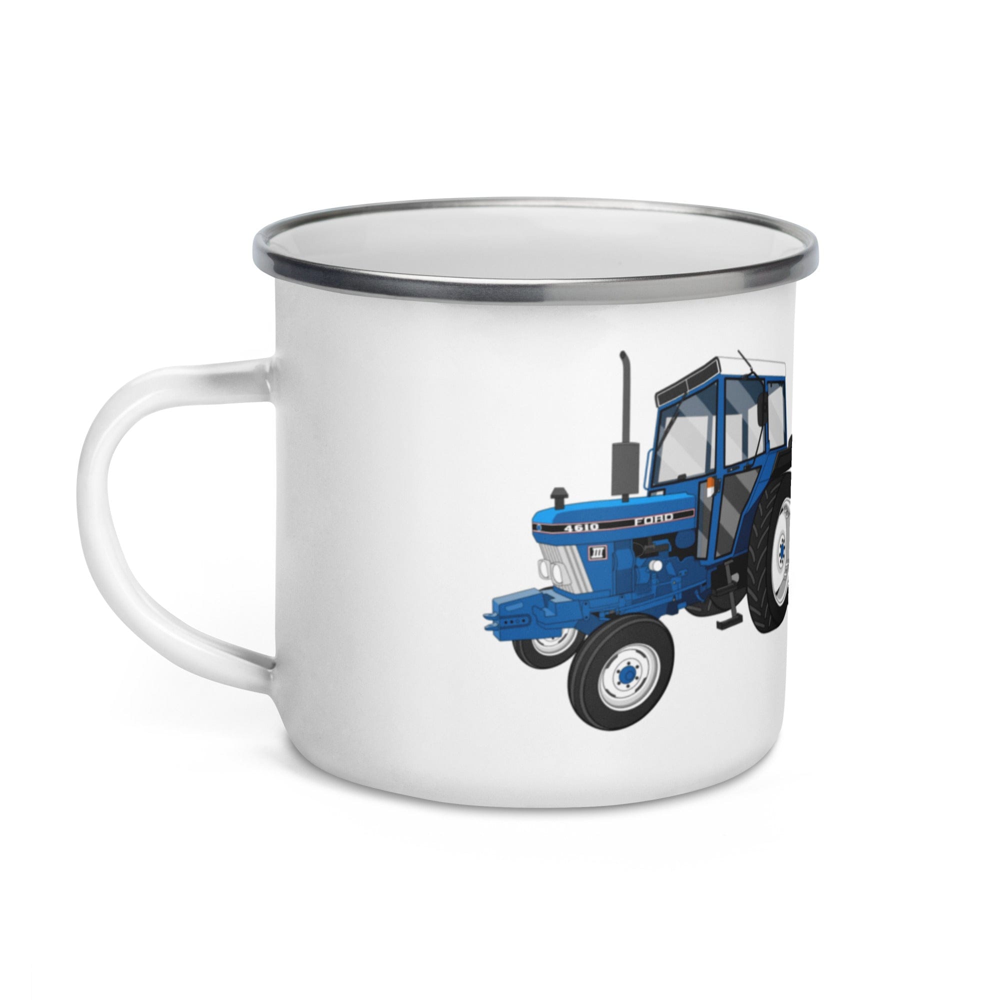 The Tractors Mugs Store Ford 4610 2WD Enamel Mug Quality Farmers Merch