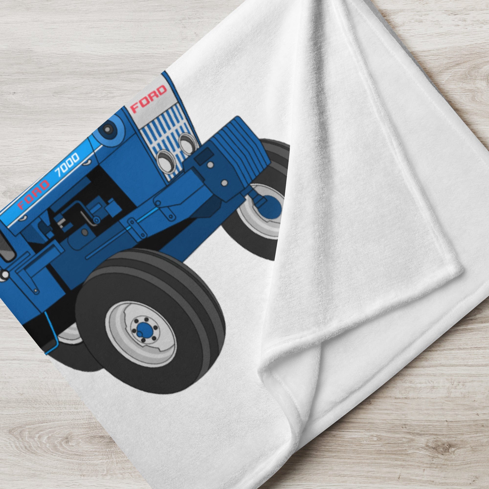 The Tractors Mugs Store Ford 5000 | Throw Blanket Quality Farmers Merch