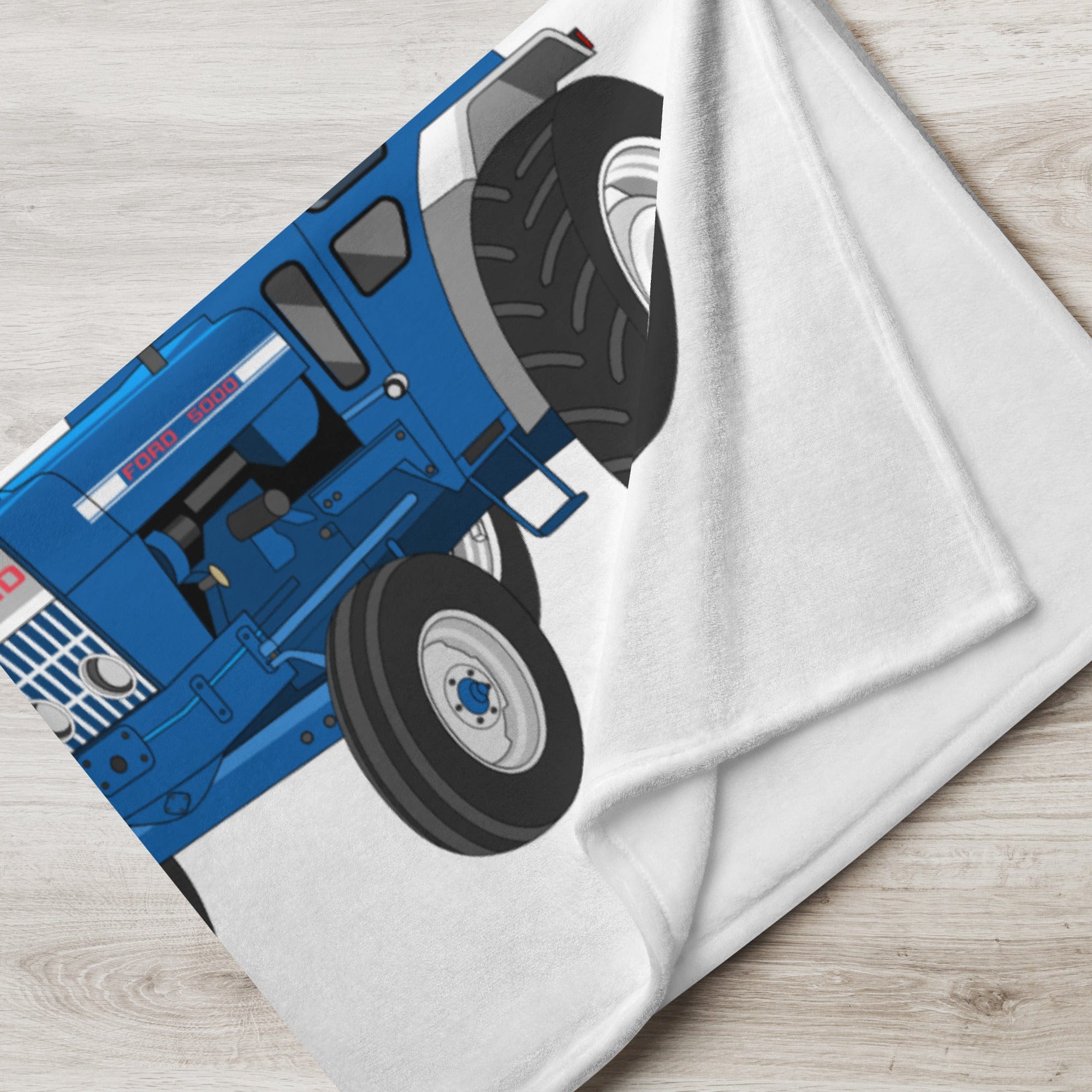 The Tractors Mugs Store Ford 5000  |  Throw Blanket Quality Farmers Merch