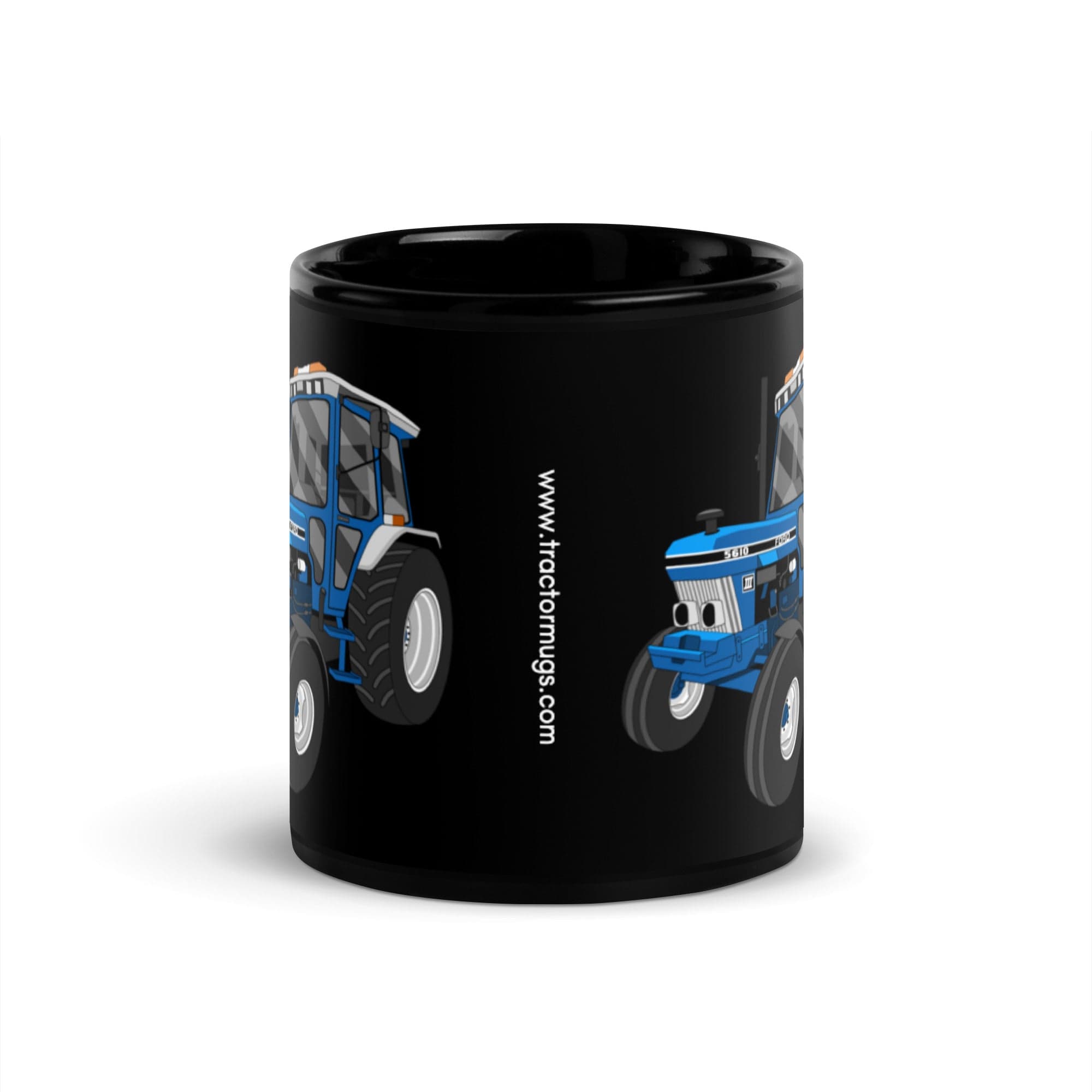 The Tractors Mugs Store Ford 5610 Black Glossy Mug Quality Farmers Merch