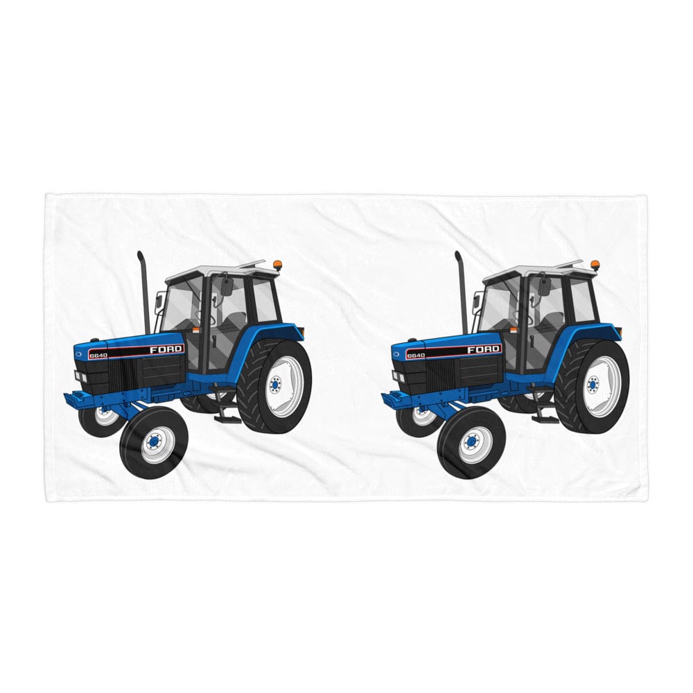 The Tractors Mugs Store Ford 6640 2WD   |  Towel Quality Farmers Merch