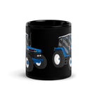 The Tractors Mugs Store Ford 6640 SE 4WD | Black Glossy Mug Quality Farmers Merch