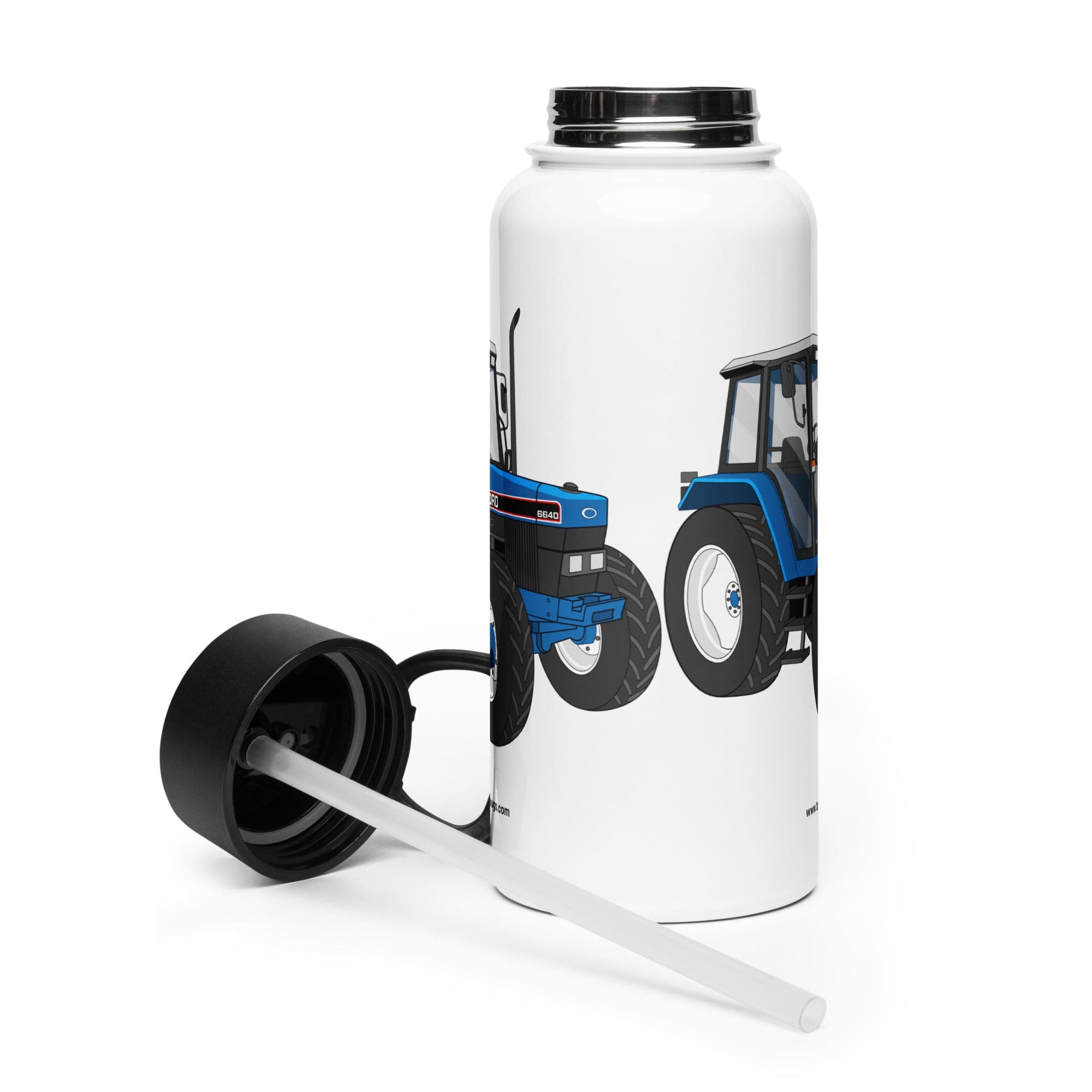 The Tractors Mugs Store Ford 6640 SE 4WD | Stainless Steel Water Bottle Quality Farmers Merch