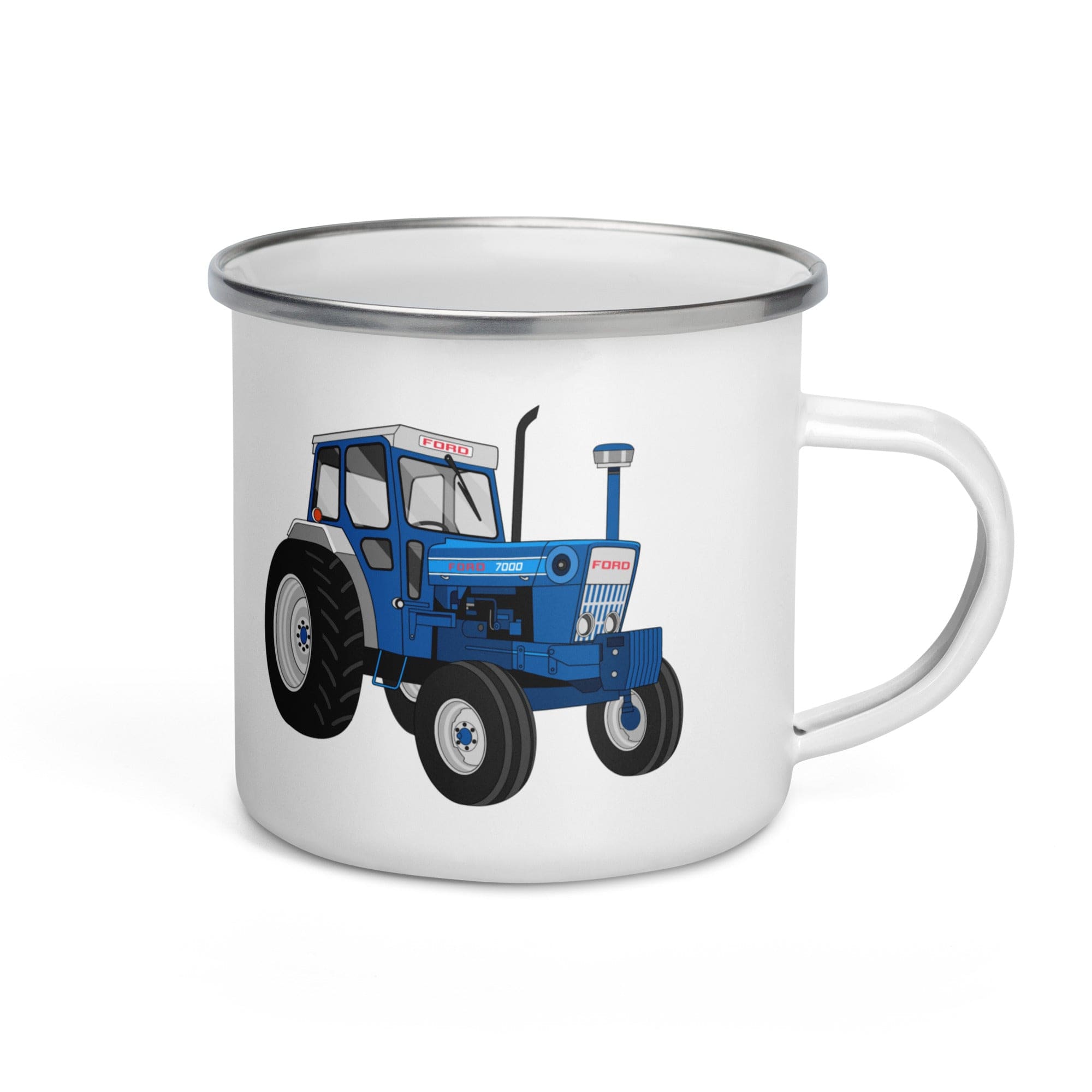 The Tractors Mugs Store Ford 7000 | Enamel Mug Quality Farmers Merch