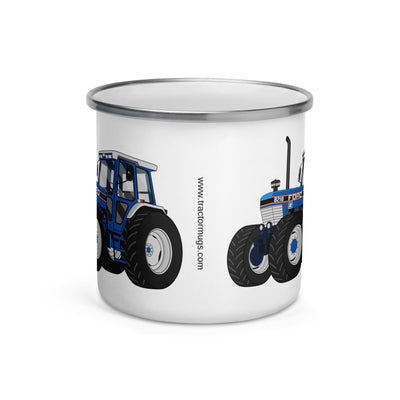 The Tractors Mugs Store Ford 8210 4WD Enamel Mug Quality Farmers Merch