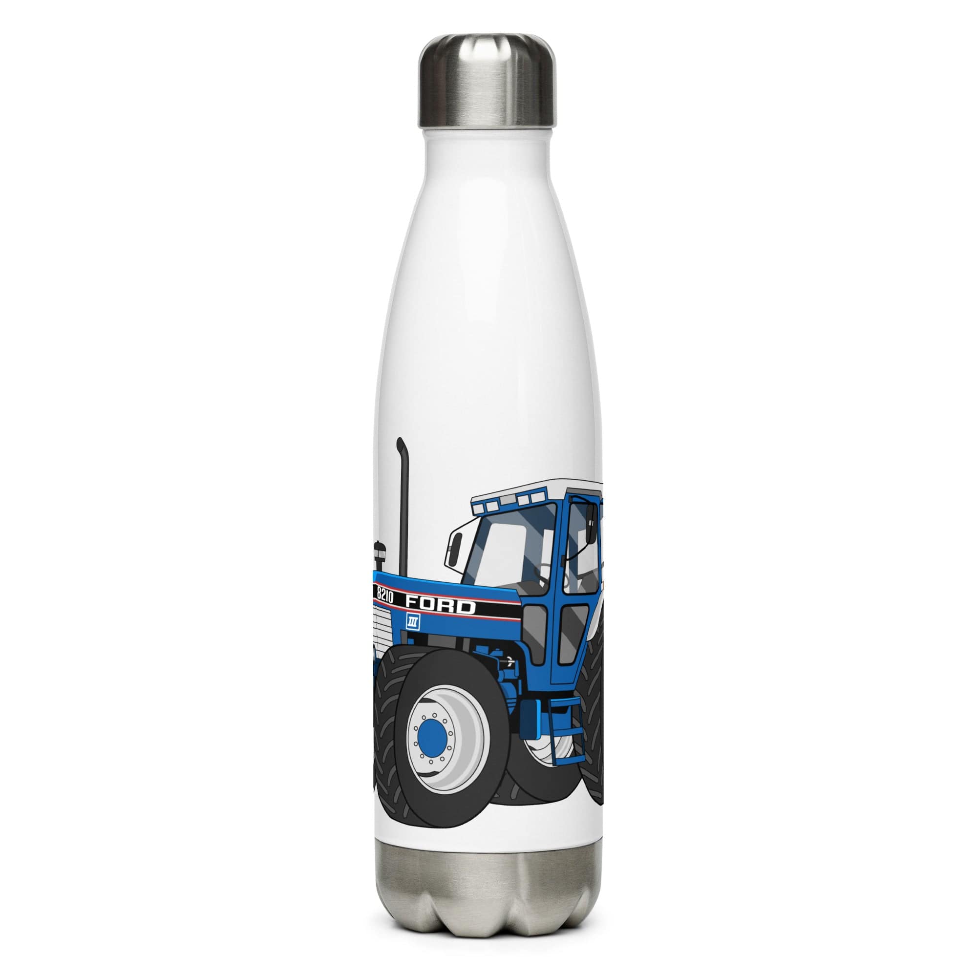 The Tractors Mugs Store Ford 8210 4WD Stainless steel water bottle Quality Farmers Merch