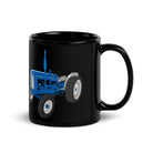 The Tractors Mugs Store Fordson Super Major | Black Glossy Mug Quality Farmers Merch