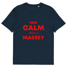 The Tractors Mugs Store French Navy / S KEEP CALM drive a MASSEY Unisex organic cotton t-shirt Quality Farmers Merch