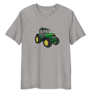 The Tractors Mugs Store Heather Grey / S John Deere 7710 Unisex organic cotton t-shirt Quality Farmers Merch