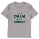 The Tractors Mugs Store Heather Grey / S KEEP CALM be a FARMER Unisex organic cotton t-shirt Quality Farmers Merch