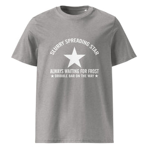 The Tractors Mugs Store Heather Grey / S Slurry Speading Star Unisex organic cotton t-shirt Quality Farmers Merch