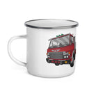 The Tractors Mugs Store Hino FY Tipper Enamel Mug Quality Farmers Merch