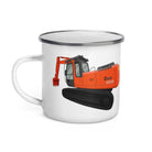 The Tractors Mugs Store Hitachi Zaxis 200 Enamel Mug Quality Farmers Merch