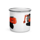 The Tractors Mugs Store Hitachi Zaxis 200 Enamel Mug Quality Farmers Merch