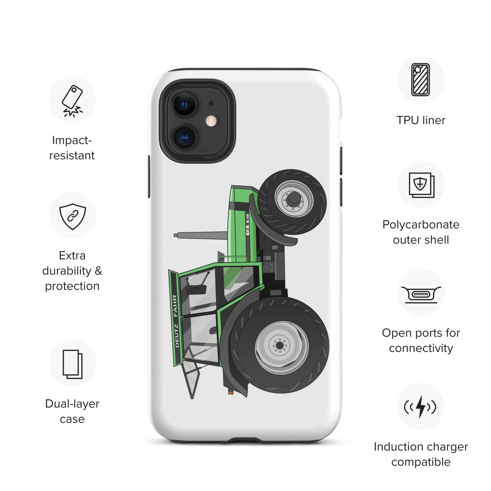 The Tractors Mugs Store iPhone 11 Deutz Fahr DX 4.50 Tough Case for iPhone® Quality Farmers Merch