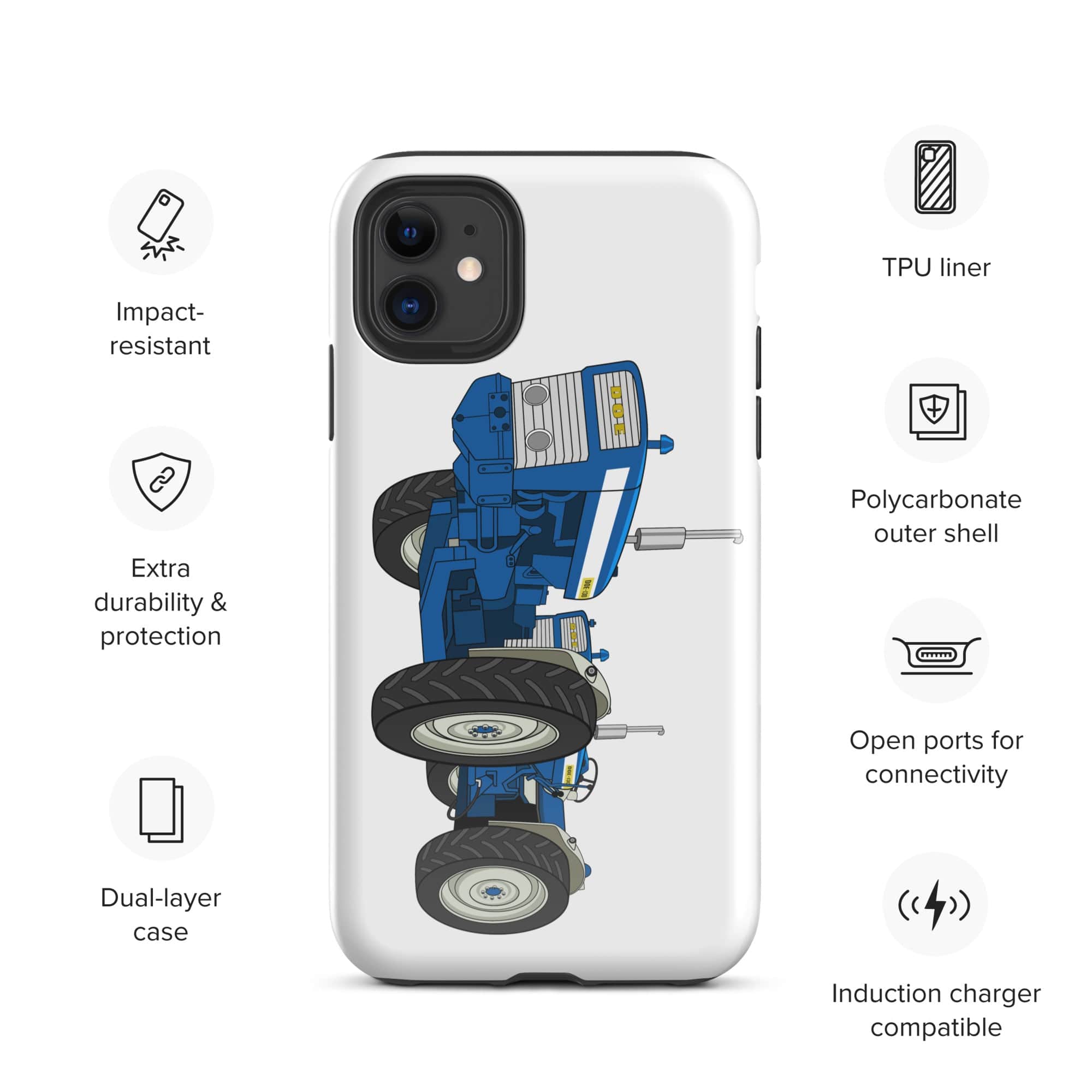 The Tractors Mugs Store iPhone 11 DOE Dual Drive 130 Tough Case for iPhone® Quality Farmers Merch